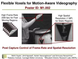 Flexible Voxels for Motion-Aware Videography