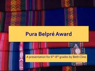 Pura Belpré Award