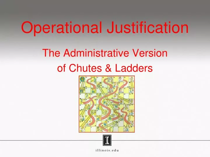 operational justification