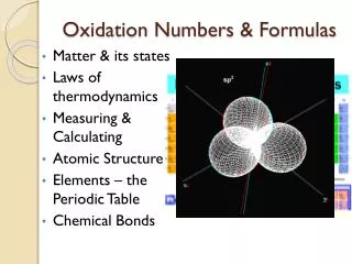 Oxidation Numbers &amp; Formulas