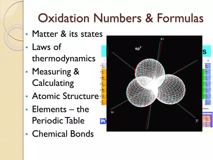 oxidation numbers formulas