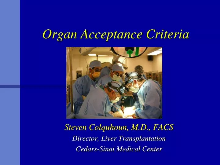 organ acceptance criteria