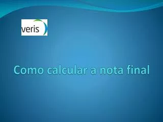 como calcular a nota final