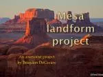 Mesa landform project - slide 1