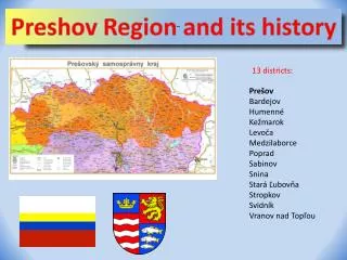 Preshov Region and its history