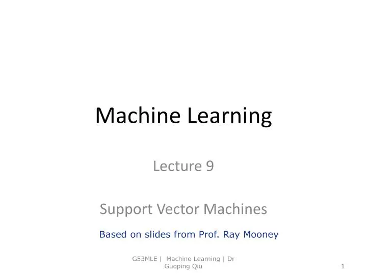 PPT - Machine Learning PowerPoint Presentation, free download - ID:2029516