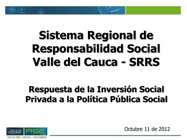 sistema regional de responsabilidad social valle del cauca srrs