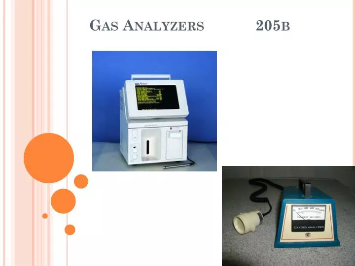 gas analyzers 205b