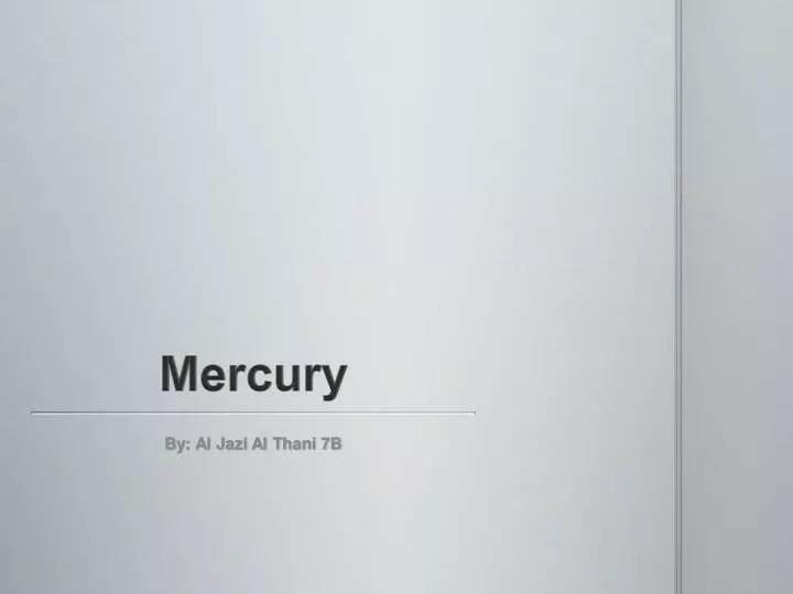 mercury