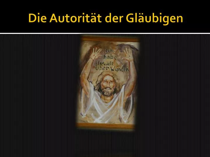 die autorit t der gl ubigen