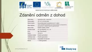 zdan n odm n z dohod