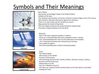 Symbols and T heir Meanings