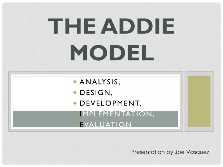 the addie model