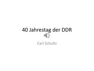 40 jahrestag der ddr