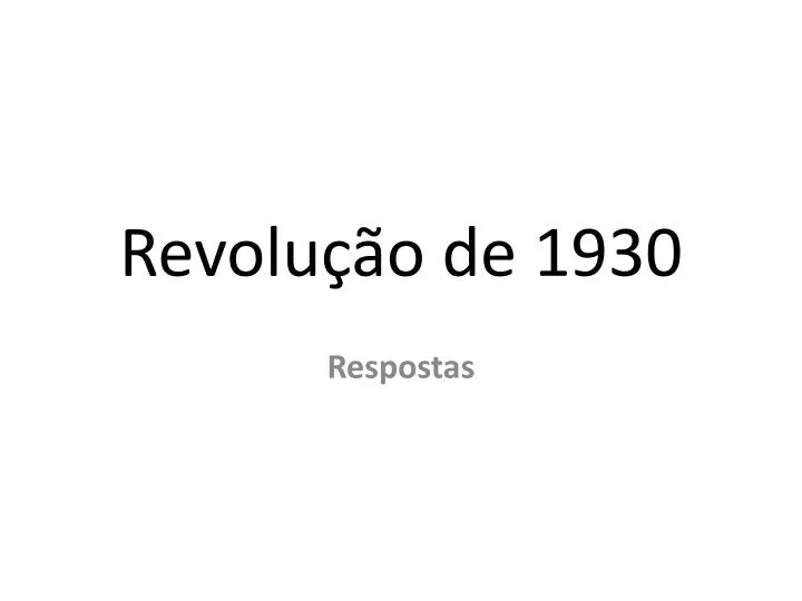 revolu o de 1930