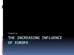 The Increasing Influence Of Europe - slide 1