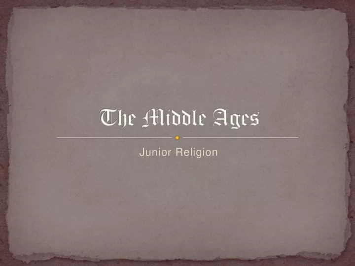 the middle ages