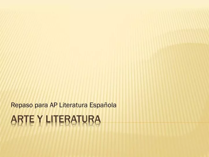 repaso para ap literatura espa ola