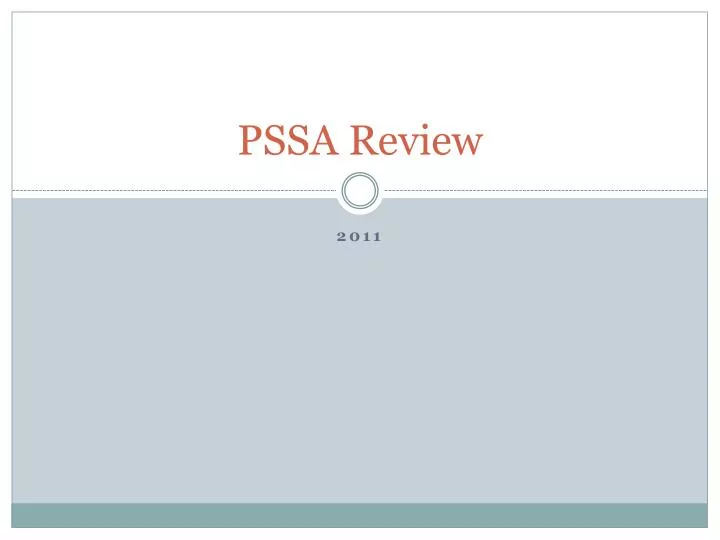pssa review