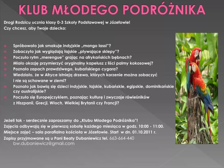 klub m odego podr nika