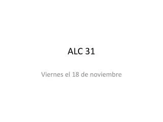 ALC 31