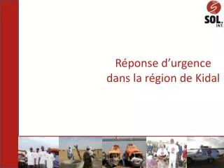 r ponse d urgence dans la r gion de kidal
