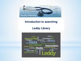 Introduction to searching Leddy Library