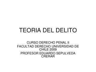 teoria del delito
