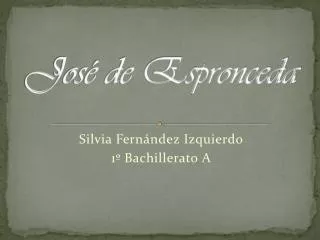 jos de espronceda