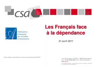 les fran ais face la d pendance