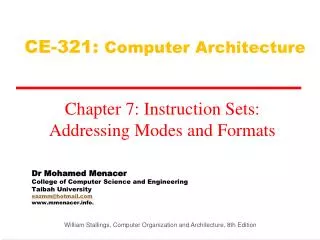 CE-321: Computer Architecture