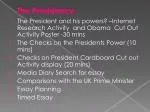 The Presidency - slide 1