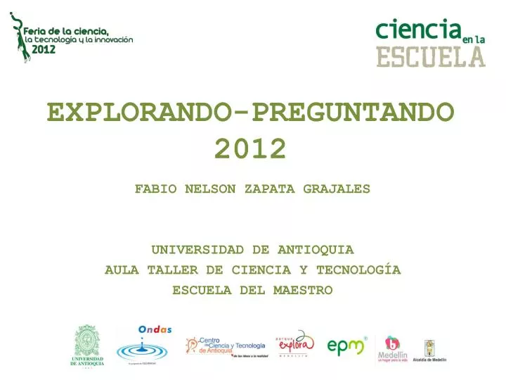 explorando preguntando 2012