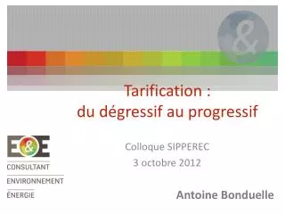 tarification du d gressif au progressif