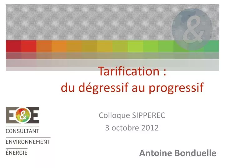 tarification du d gressif au progressif