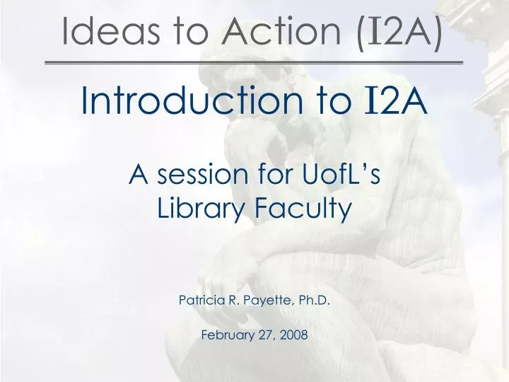 ideas to action i 2a