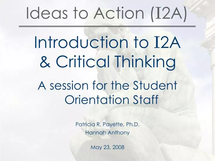 ideas to action i 2a