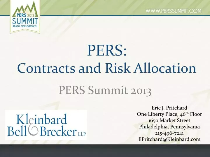 pers contracts and risk allocation