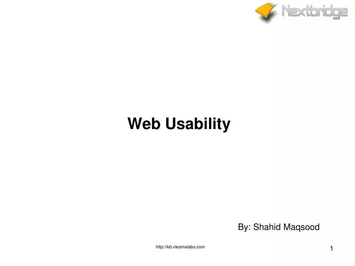 web usability