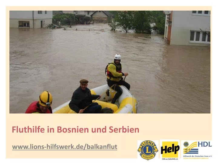 fluthilfe in bosnien und serbien