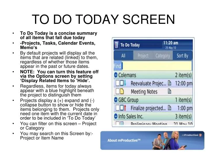to do today screen