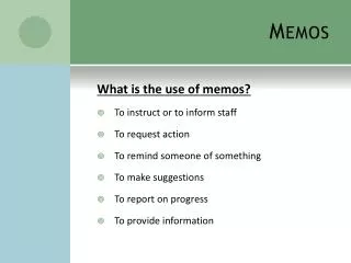 Memos