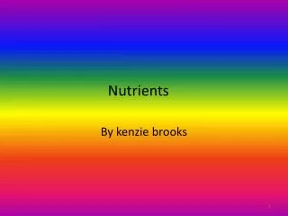 Nutrients