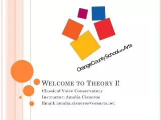 Welcome to Theory I!