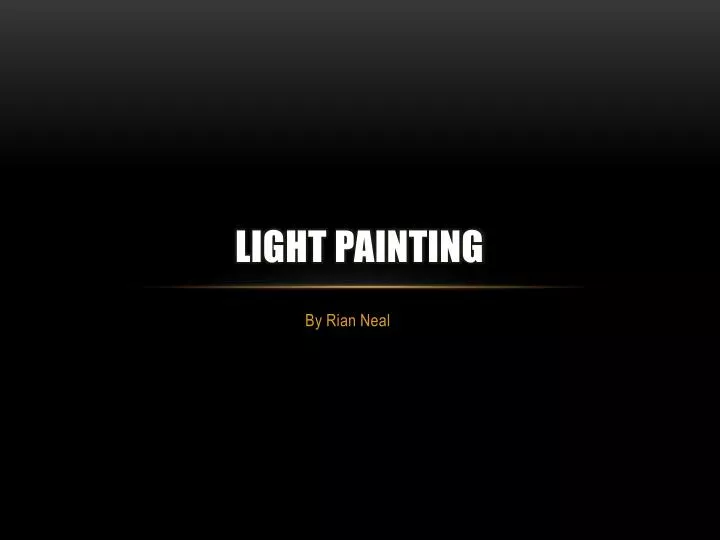 light painting