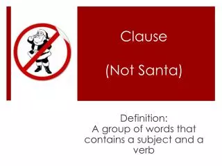 Clause (Not Santa)