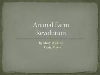 Animal Farm Revolution