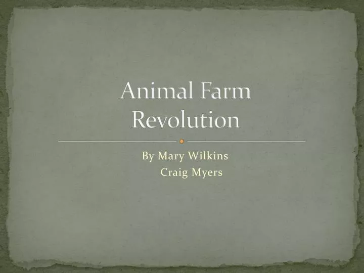 animal farm revolution