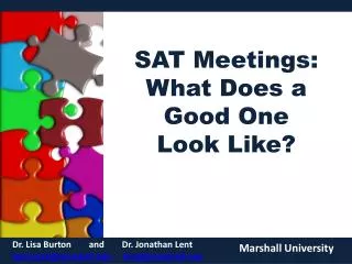 SAT Meetings: What Does a Good One Look Like?