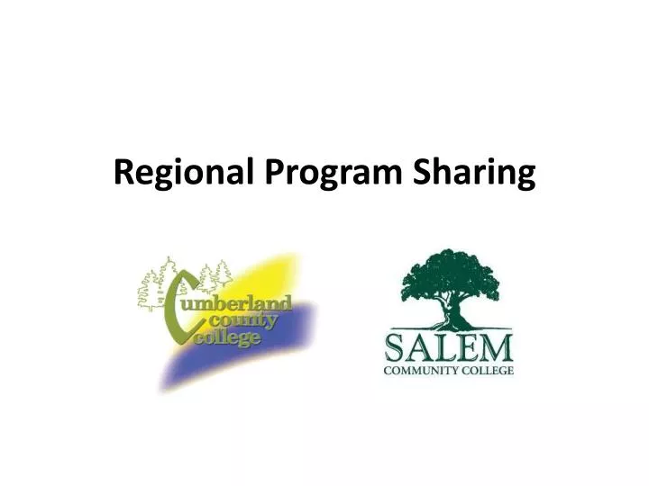 regional program sharing